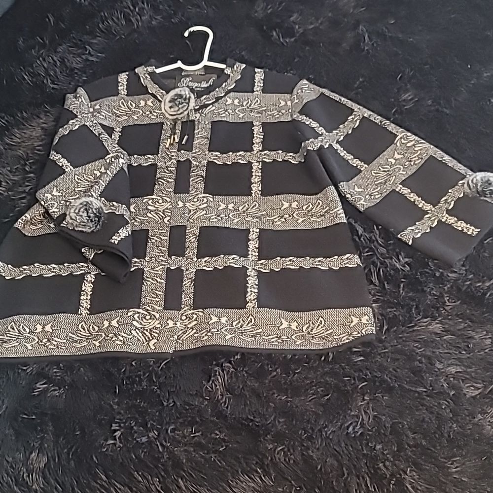 Bugatelli Wool/Fur Button front Cardigan/Jacket - Picture 5 of 15